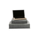 Decor Book Box Set | 3 Piece | Gray Cover | Velvet Lined