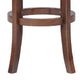 Ovi 29 Swivel Bar Stool Nailhead Trim Walnut Brown By Casagear Home BM299369