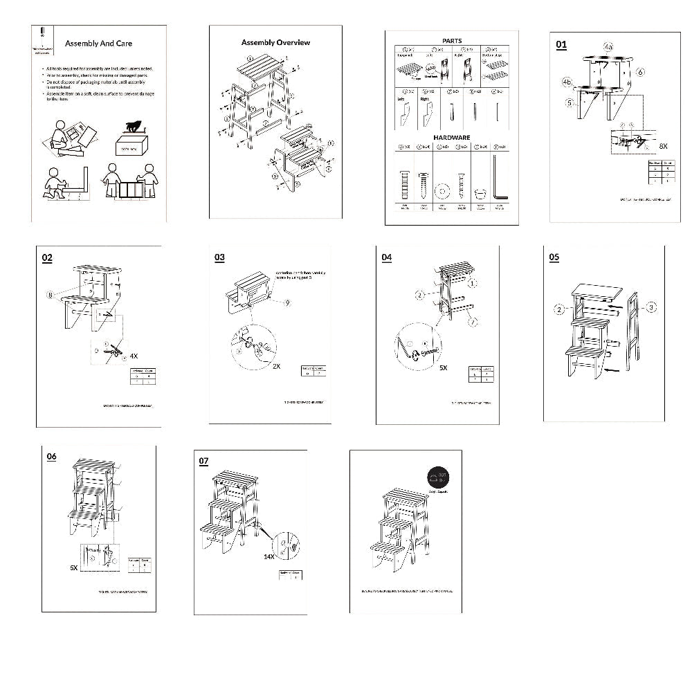 24’’ 3 Level Step Stool Plank Tops Safety Latch White Wood By Casagear Home BM299370