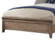 Pixi Full Size Panel Bed, Natural Brown Mahogany, Barn Style by Casagear Home