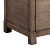 42" TV Media Chest Console, 4 Drawers, Gray Mahogany Wood by Casagear Home
