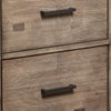 42" TV Media Chest Console, 4 Drawers, Gray Mahogany Wood by Casagear Home
