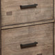 42" TV Media Chest Console, 4 Drawers, Gray Mahogany Wood by Casagear Home