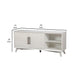 64" TV Console Cabinet, Adjustable Shelves, Classic White by Casagear Home
