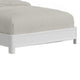 Aya Queen Bed, Scalloped Motif Panel Headboard, White Wood by Casagear Home