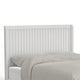 Aya Full Bed, Scalloped Motif Panel Headboard, White Wood by Casagear Home