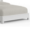 Aya Full Bed, Scalloped Motif Panel Headboard, White Wood by Casagear Home