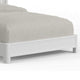 Aya Full Bed, Scalloped Motif Panel Headboard, White Wood by Casagear Home
