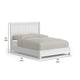 Aya Full Bed, Scalloped Motif Panel Headboard, White Wood by Casagear Home