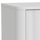 Aya 26" Nightstand, 1 Felt Lined Drawer, White Scallop Front by Casagear Home