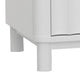 Aya 61" Wide 6 Drawer Dresser, Scalloped Front, White Wood by Casagear Home