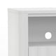 Aya 64" TV Media Entertainment Console, 3 Shelves, White by Casgear Home