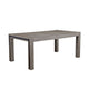 Ebb 72" Dining Table, Faux Metal Inset, Handcrafted, Gray by Casagear Home