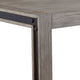 Ebb 72" Dining Table, Faux Metal Inset, Handcrafted, Gray by Casagear Home
