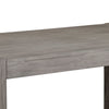 Ebb 72" Dining Table, Faux Metal Inset, Handcrafted, Gray by Casagear Home
