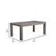 Ebb 72" Dining Table, Faux Metal Inset, Handcrafted, Gray by Casagear Home