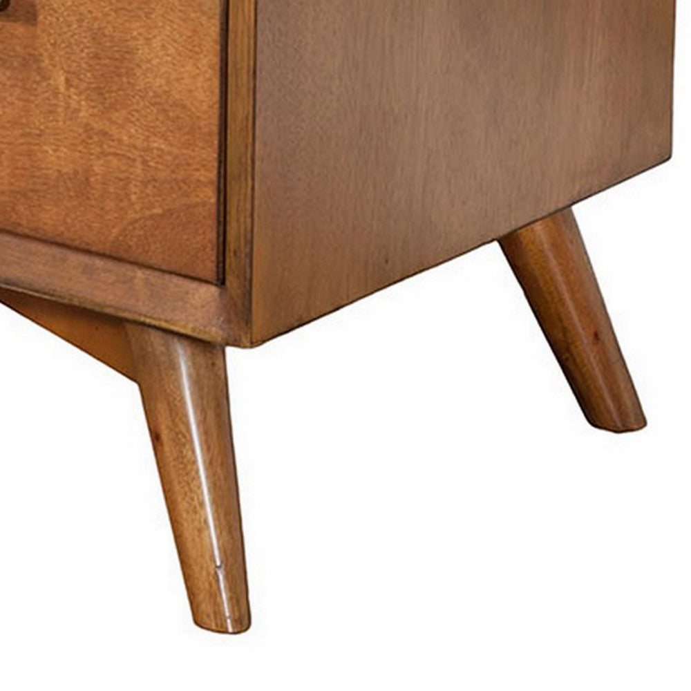 Ian 43" 4 Drawer Tall Dresser Chest, Acorn Brown Wood by Casagear Home