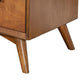 Ian 43" 4 Drawer Tall Dresser Chest, Acorn Brown Wood by Casagear Home