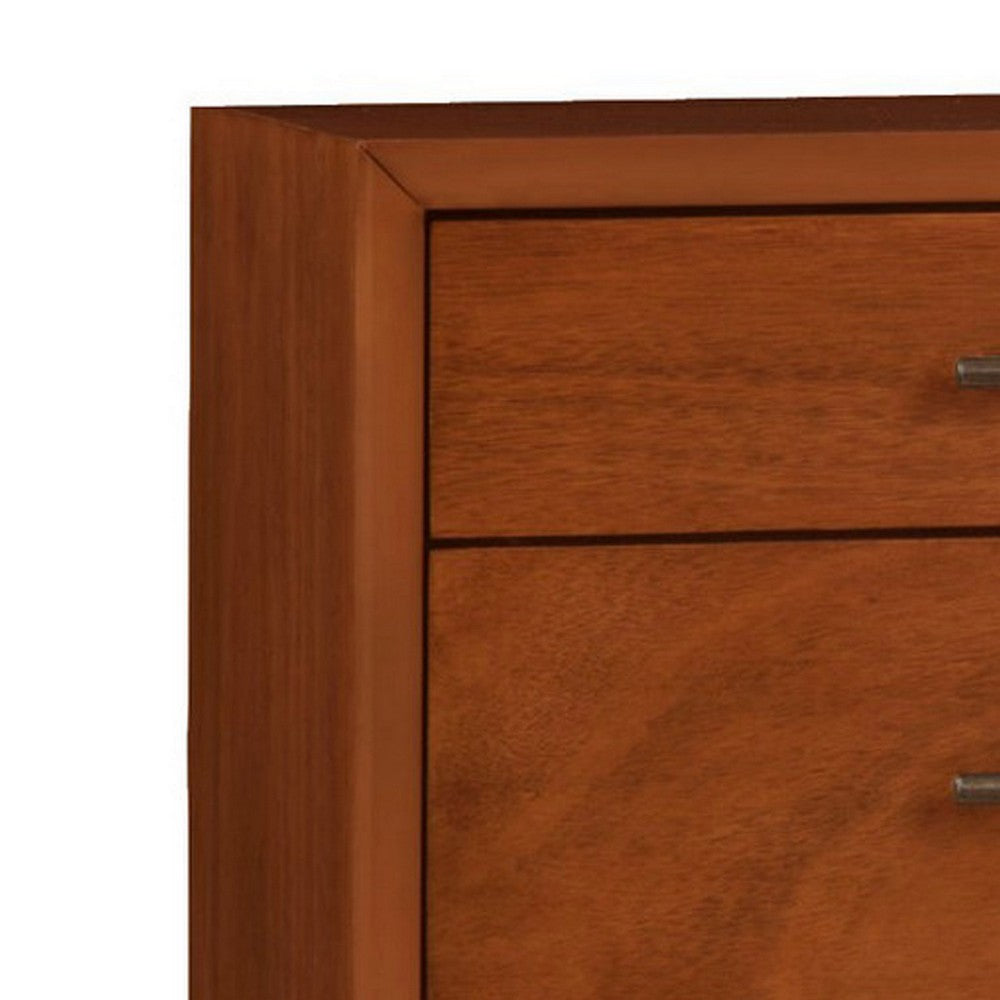 Ian 64" TV Media Entertainment Console, 3 Drawers, Brown by Casagear Home