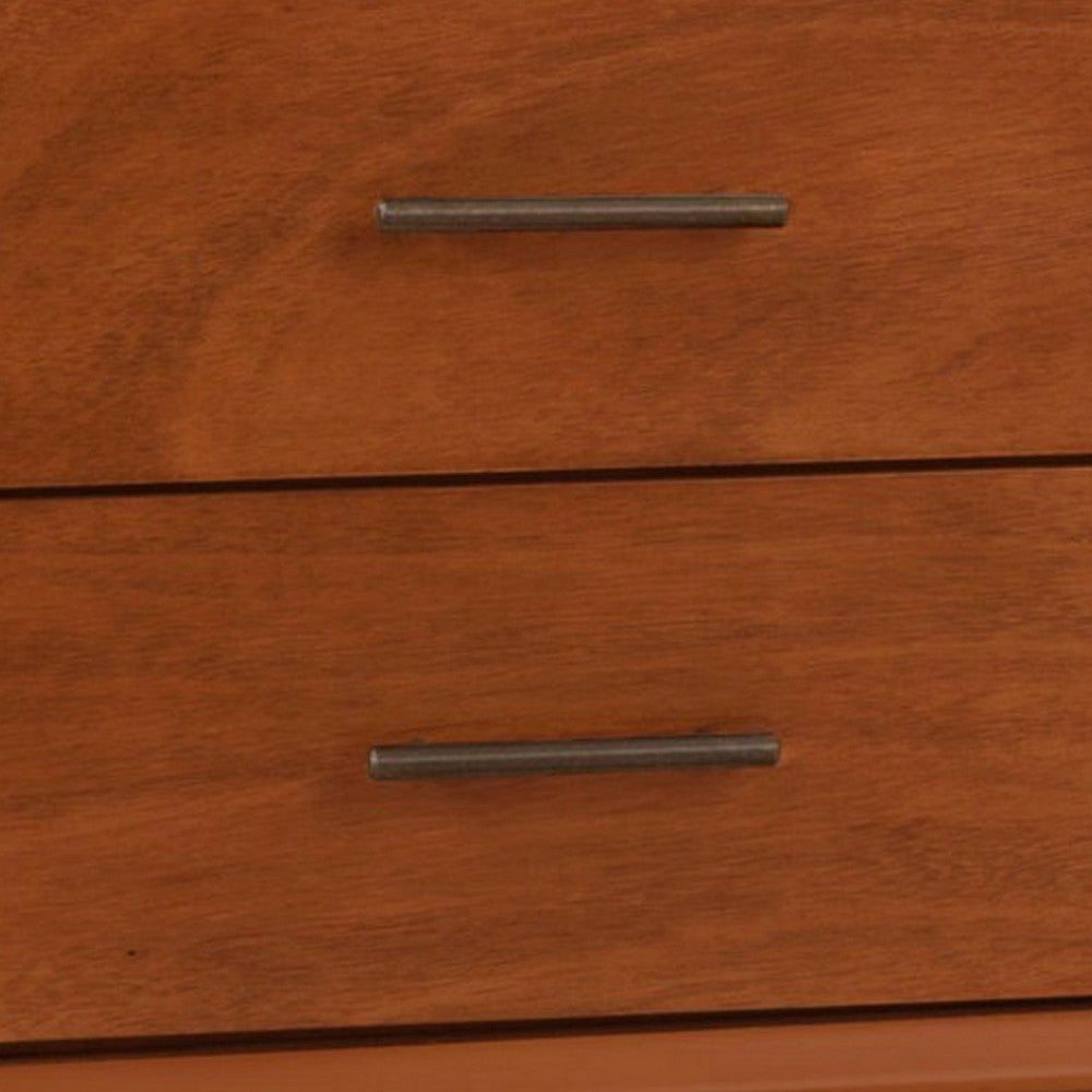 Ian 64" TV Media Entertainment Console, 3 Drawers, Brown by Casagear Home