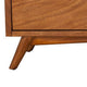 Ian 59" Storage Bench, Padded, Beige Fabric, Acorn Brown by Casagear Home