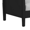 Ian Twin Size Daybed, Slatted Support, Tapered Legs, Black by Casagear Home