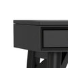 Ian 36" Bedroom Vanity, 2 Drawers, Flip Top Mirror, Black by Casagear Home