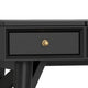 Ian 36" Bedroom Vanity, 2 Drawers, Flip Top Mirror, Black by Casagear Home