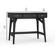 Ian 36" Bedroom Vanity, 2 Drawers, Flip Top Mirror, Black by Casagear Home