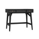 Ian 36" Bedroom Vanity, 2 Drawers, Flip Top Mirror, Black by Casagear Home