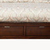 California King Bed, Panel Headboard, Cappuccino Brown by Casagear Home