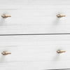 Dap 56" 6 Drawer Dresser, Satin Gold Handles, White, Gray by Casagear Home