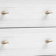 Dap 56" 6 Drawer Dresser, Satin Gold Handles, White, Gray by Casagear Home