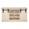 61" TV Media Entertainment Console with Barn Doors, Cream by Casagear Home