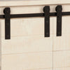 61" TV Media Entertainment Console with Barn Doors, Cream by Casagear Home