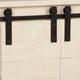 61" TV Media Entertainment Console with Barn Doors, Cream by Casagear Home