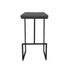 27" Bar Stool, Set of 2, Tufted Seat, Black Faux Leather By Casagear Home