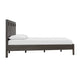 Yee King Bed Gray Wood 4 Side Drawers Cut Out Headboard Design BM299548