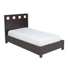 Yee California King Storage Bed, Espresso, 4 Drawers, Cut Out Headboard