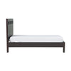Yee Queen Size Platform Bed Cut Out Panel Headboard Espresso Brown Wood BM299569