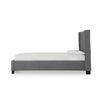 Layla Full Size Platform Bed Tall Vertical Tufted Shelter Headboard Gray BM299593