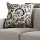 Kiyi 64 Inch Loveseat 4 Pillows Cushion Seating Nailhead Trim Gray BM299666