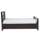 Fang Twin Size Storage Bed Sleigh Headboard 4 Drawers Espresso Brown