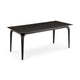 Gower 71 Inch Rectangular Dining Table, Black Stone Top, Black Metal Base