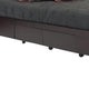 Klio Low Profile California King Bed 4 Storage Drawers Dark Brown Mahogany BM299789