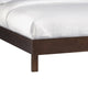 Yee California King Bed Cut Out Design Panel Headboard Brown Mahogany BM299798