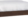 Yee Full Size Bed Cut Out Design Panel Headboard Brown Mahogany Wood BM299800