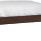 Yee Full Size Bed Cut Out Design Panel Headboard Brown Mahogany Wood BM299800