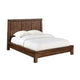 Gael Low Profile California King Bed, Rustic Aesthetic, Brown Acacia Wood