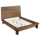 Ira Full Size Platform Bed Panel Headboard Rustic Brown Wood Finish BM299817